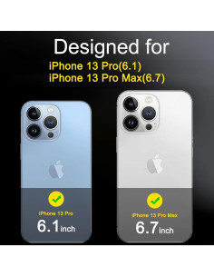 Protector de Lente de Cámara Ferilinso para iPhone 13 Pro Max/Pro 2