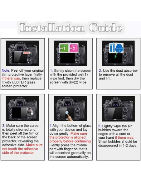 Protector de Pantalla Cristal Templado 9H para Nikon D7500