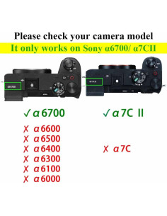 Protector de Pantalla LCD y Cubierta de Zapata Fría Sony A6700 2