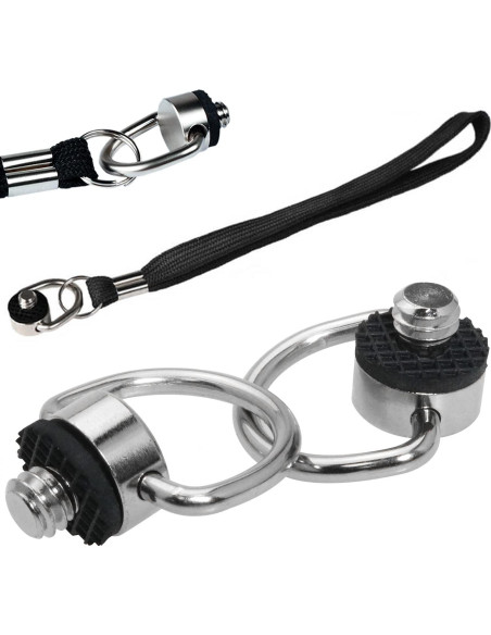 2 Piezas Tornillo D 1/4" Acero Inoxidable para Cámara DSLR