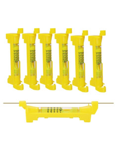 Niveles de Burbuja Colgantes DOWELL 6 Piezas 7.62 cm