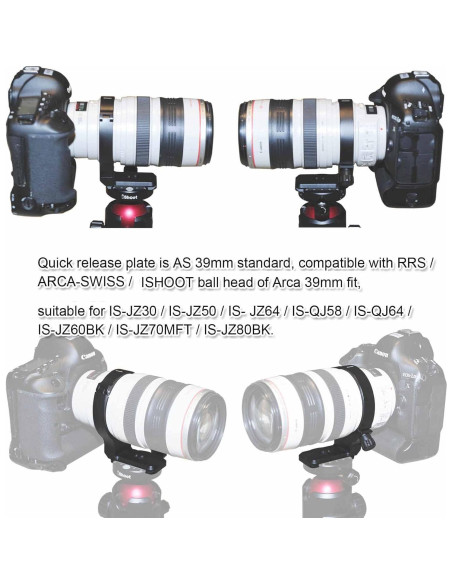 Anillo de Montaje para Trípode iShoot 80mm para Lentes Canon