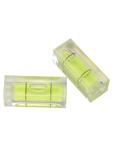 Mini nivel de burbuja Preamer 29mm para colgar cuadros - Juego de 2