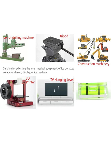 Mini nivel de burbuja Preamer 29mm para colgar cuadros - Juego de 2