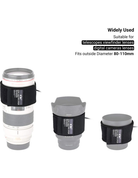 Calentador de Lentes KIWIFOTOS para Lentes 80-110mm USB