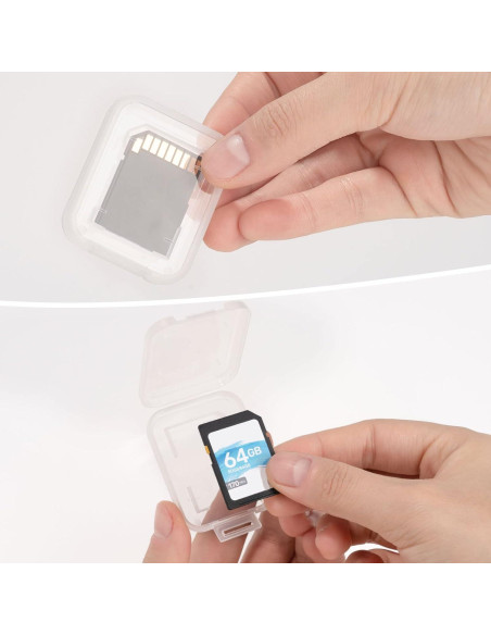 Caja de Almacenamiento para Tarjetas de Memoria SD UTENEW - Paquete de 10