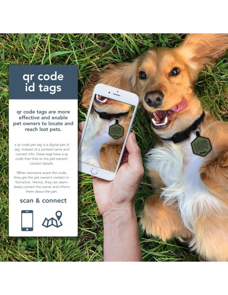 Etiqueta de Identificación Silicona Besties Pets QR Personalizada