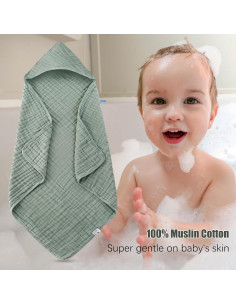 Paquete de 2 Toallas con Capucha Spotted Play 81x81cm Algodón 2