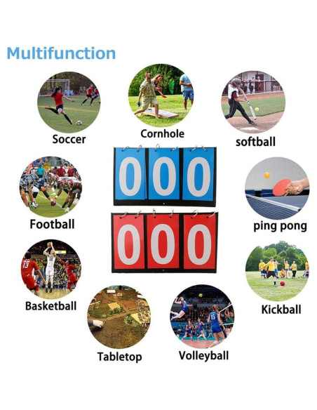 Marcador de Puntuación Portátil APORO para Todos los Deportes