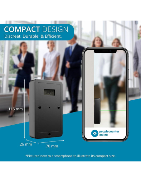 Contador de Personas Inalámbrico PeopleCounter - Digital Bidireccional