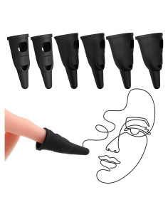 Lápiz Estilográfico de Dedo Silicona 6 Pcs Alta Sensibilidad