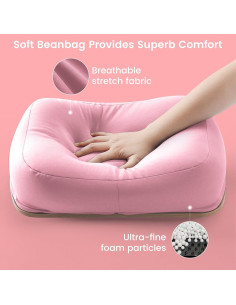 Soporte de Libro SUETPRYE Rosa Almohada Manos Libres 42.93x27.43 cm 2