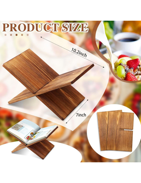 Soporte para Libros Geetery de Madera de Bambú 26x18 cm