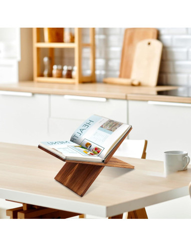 Soporte para Libros Geetery de Madera de Bambú 26x18 cm