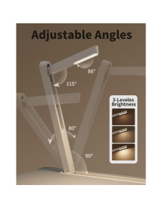 Mesa de Cama para Laptop SAIJI XXL con Luz LED Ajustable 2