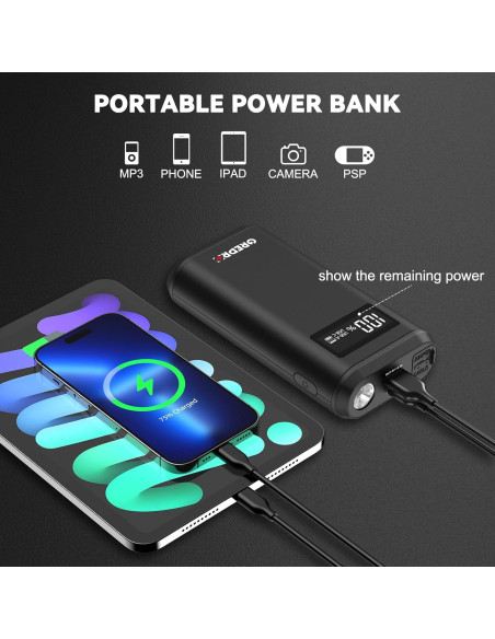 Arrancador de Batería GREPRO GP196 Pro 3000A 12V Pantalla LCD