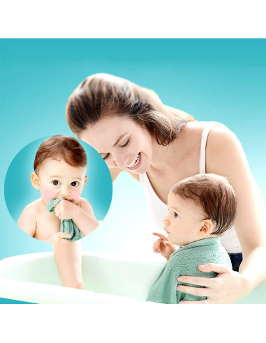 Paños de Baño Kyapoo 12 Unidades Microfibra 30x30 cm Suaves