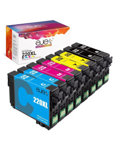 Cartucho de Tinta Remanufacturado ejet 220XL para Epson - 8 Piezas