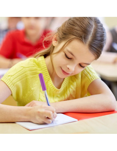 Tapones de Lápiz Masticables Teling - 8 Piezas Silicona - Rosa, Naranja, Púrpura, Verde - 6.5 x 1.5 cm