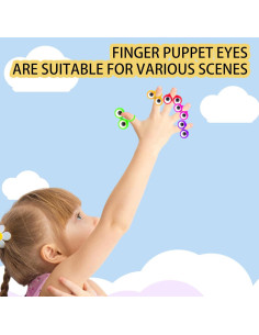 100 Títeres de Dedo con Ojos Movibles Aruytps - Juguetes Educativos 2