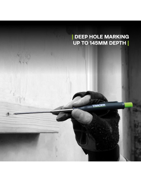 Lápiz de Carpintero Tracer Deep Hole 2B Extensible 145mm