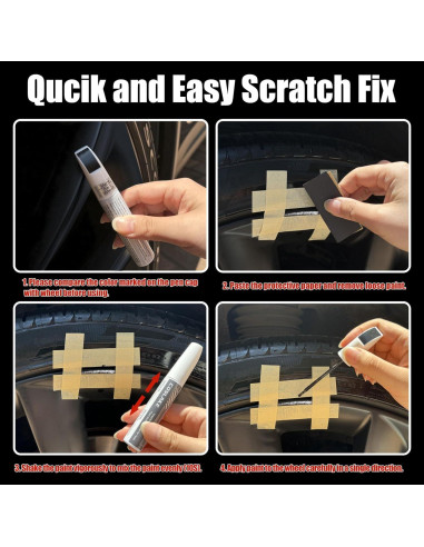 Pintura de Retoque COSLAKE Plata Estelar para Llantas Tesla