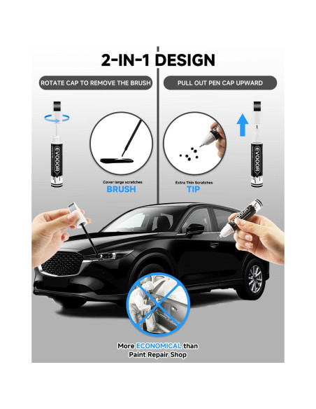 Pintura de Retocar Perla Negra Jet 41W para Mazda 11.8ml