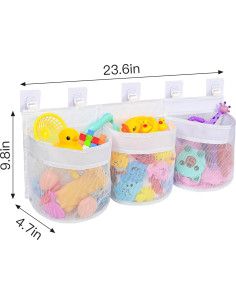 Organizador de Juguetes de Baño HUIQIFEI 60x24.9 cm 2