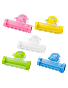 Exprimidor de Pasta de Dientes GLEAVI 6 Pcs con Ventosa - 8x5.5 cm