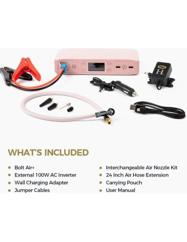 HALO Bolt Air+ Arrancador Portátil y Compresor de Aire