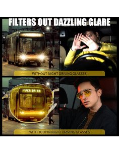 Gafas de sol Joopin E3447 doradas con lentes amarillas UV400 2