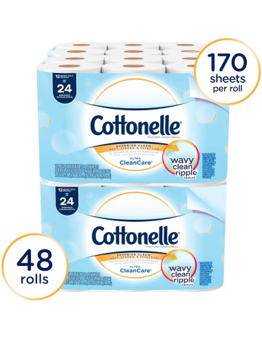 Papel Higiénico a Granel Cottonelle Ultra CleanCare 48 Rollos