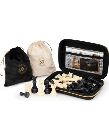 Juego de Ajedrez A&A - Tablero Silicona 38x38cm Piezas Staunton