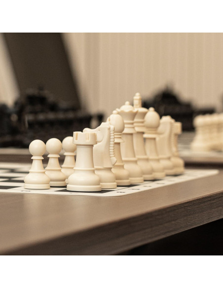 Juego de Ajedrez A&A - Tablero Silicona 38x38cm Piezas Staunton