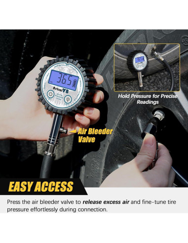 Medidor Digital de Presión de Neumáticos AetralYB 200 PSI