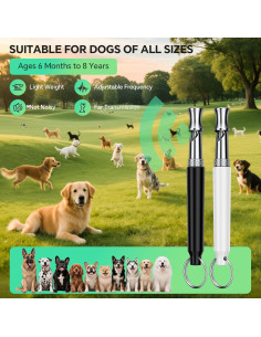 Silbato Ultrasonico para Perros Atevn - 2 Unidades Ajustables 2