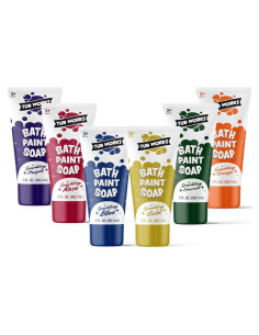 Juguete de baño Tub Works Shimmer 6 Pack - Pintura Lavable No Tóxica