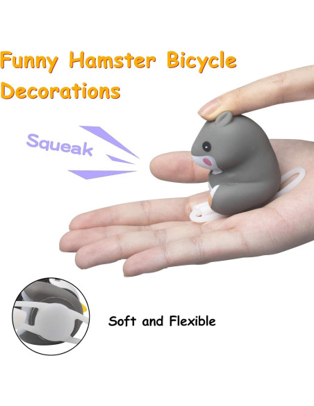 Campana de Bicicleta Wonuu con Luz LED y Casco Hámster