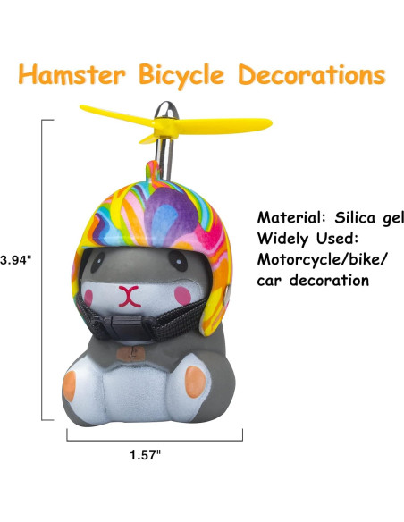 Campana de Bicicleta Wonuu con Luz LED y Casco Hámster