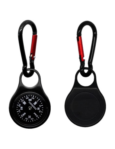 Mini Brújula de Supervivencia RAPOBRIX con Carabiner 5.3cm