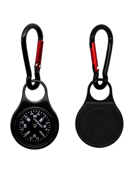 Mini Brújula de Supervivencia RAPOBRIX con Carabiner 5.3cm