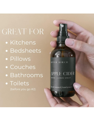 Rocío de Ropa y Habitaciones River Birch 4 oz Aroma Sidra