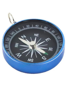 Brújula de bolsillo Boguish azul, ligera y portátil para camping