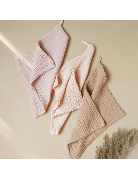 Toallas de Baño para Bebés Konssy 100% Algodón 28x28 cm 7 Piezas