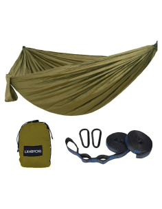 Hamaca de Camping LXHBYCXG Mediana Verde Militar Ultraligera