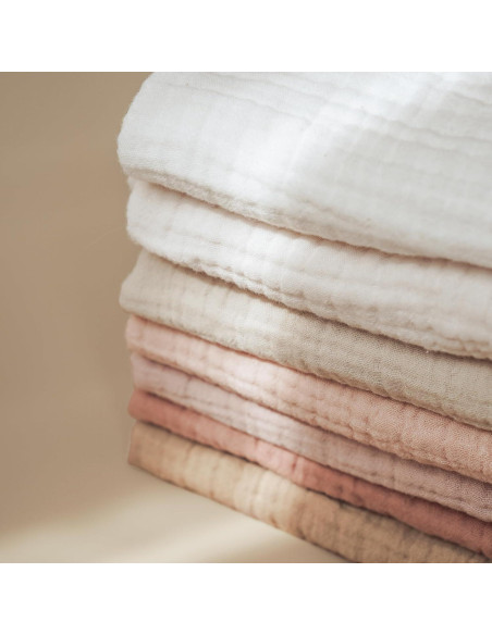 Toallas de Baño para Bebés Konssy 100% Algodón 28x28 cm 7 Piezas