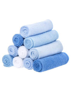 Conjunto de Toallitas de Lavado Spasilk 10 Piezas Azul 22.86 cm