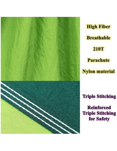 Hamaca de Camping LXHBYCXG Mediana Verde Militar Ultraligera