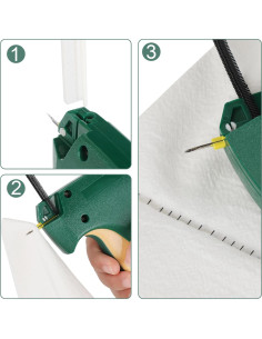 Pistola de Costura Mini BS ONE Verdeamarillo con 4000 Sujetadores 2