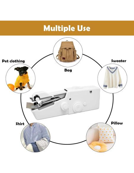 Máquina de Coser de Mano Mewzepe SCFRJ-01 Portátil 348g